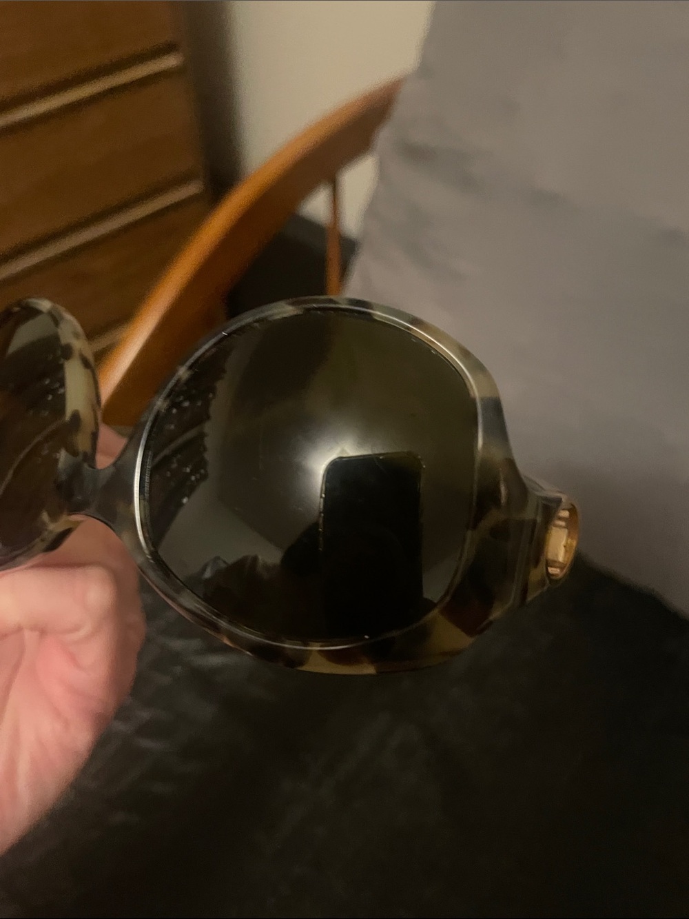 Tortoiseshell Round Sunglasses from Tory Burch - Picture 8 of 17